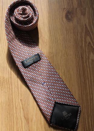 Шелковый мужской галстук lanvin франция