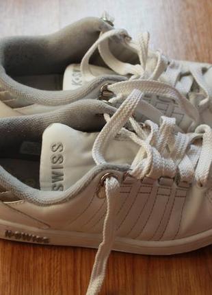 Модные белые кроссовки женские k-swiss