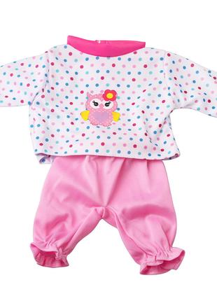 Одежда для куклы Беби Борн / Baby Born 40-43 см пижама розовая...
