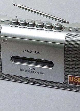 Б\у стерео магнітофон Panda з радіо та програвачем флешок повн...