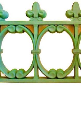 Забор декоративный зелёный корсика 204 см
