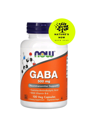 Now foods gaba / гамк с в6 - 500 мг - 100 капсул

/ габа