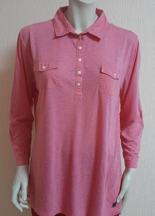Шикарная рубашка поло розового цвета napapijri made in india, ...