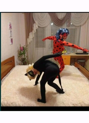 Костюм суперкотика Леді баг і супер кіт маскарадний костюм на хло