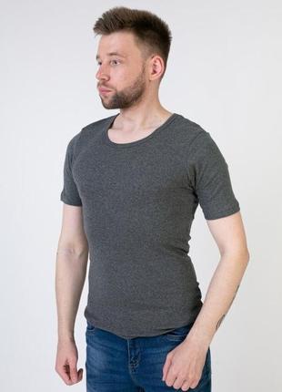 Мужская базовая футболка livergy (германия) - размер l, серый