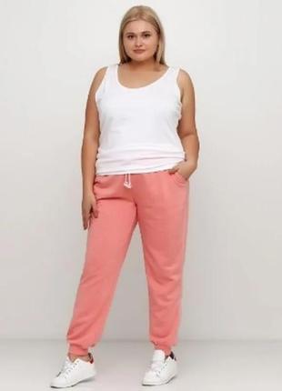 Женские розовые спортивные брюки большого размера. джоггеры eu...