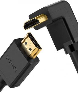 Кабель HDMI UGREEN HDMI to HDMI с прямым углом 3 м Black (HD103)