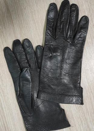 Шкіряні рукавички без підкладки італія