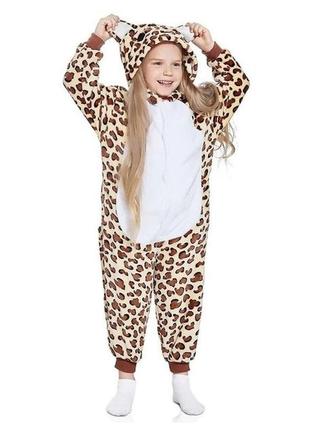 Кигуруми леопард теплая пижама кигурумы