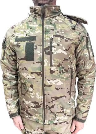Куртка тактична зимова Softshell, Wolftrap, Мультикам, розмір ...