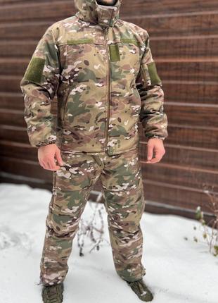 Зимовий костюм тактичний Softshell з мембраною на -20, Мультик...
