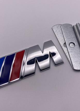 Эмблема (логотип) M Power BMW (БМВ) Шильдик на решетку радиатора