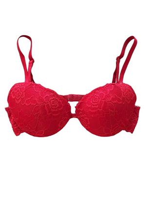 Отличный кружевной красный бюстгальтер lingerie 75с