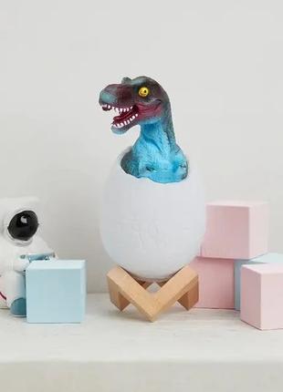 RGB 3D Dinosaur Настільна акумуляторна LED-лампа "Динозаврик у яй