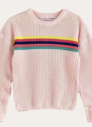 Вязаный свитер свитер свитер на девочку 116/122 см minoti