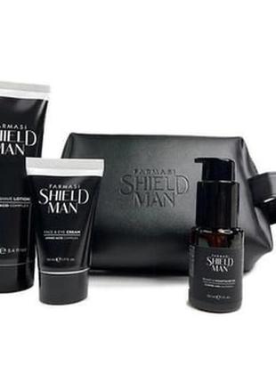 Подарочный набор для мужчин в косметичке для лица shield man f...