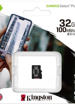 Картка пам'яті Kingston microSDHC 32 GB Canvas Select Plus 10 ...