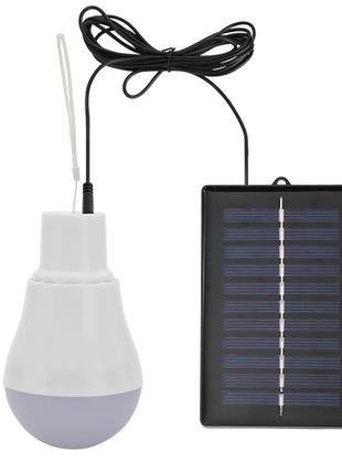 Автономная LED лампа с аккумулятором и зарядкой от солнечной п...
