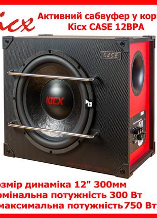 Автомобильный активный сабвуфер в корпусе Kicx CASE 12BPA 250м...