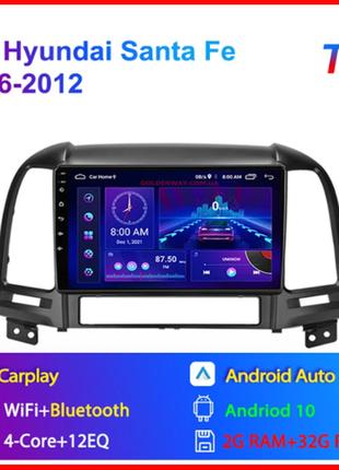 Штатная автомагнитола Android Hyundai Santa Fe 2 2006-2012 K3 ...