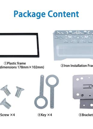 Набор для монтажа автомобильной магнитолы 2 DIN Шахта + универ...