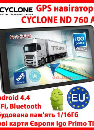 Автомобільний GPS навігатор CYCLONE ND 760 AND Android Екран 7...
