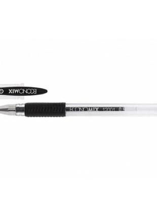 Ручка гелева чорна 0,5 мм, Economix E11901-01