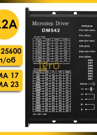 Драйвер шагового двигателя ЧПУ DM542 4.2 А, цифровой микрошаго...