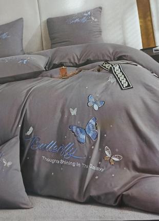 Сатиновое постельное белье " butterflies" двухспальный размер ...