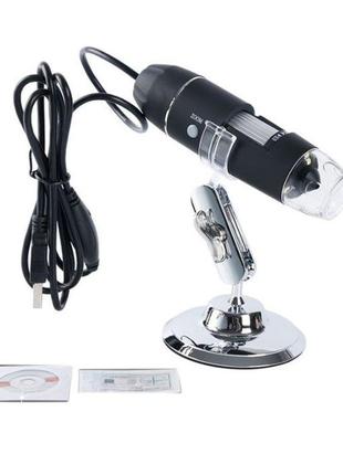 Цифровой USB микроскоп 1600 x 2 Мп, подсветка 8 LED