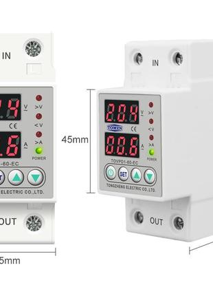 Защитное реле напряжения TOMZN ( модель TOVPD1-60-EC) с защито...