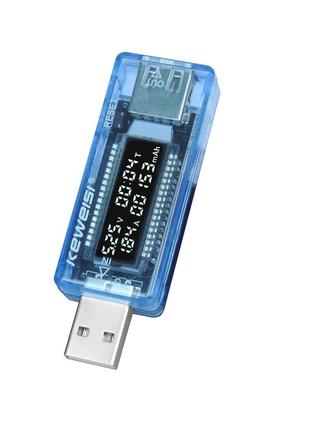 Тестер KEWEISI KWS-V20 USB вимірювання ємності, струму, напруг...