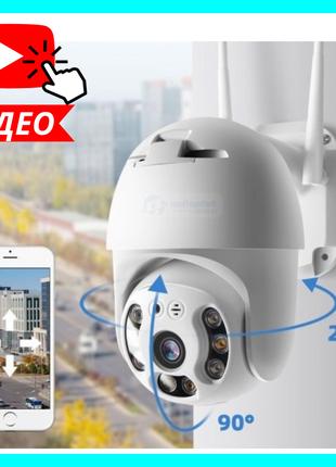 Поворотна вулична IP-камера відеоспостереження Wi-FI, Камера з...