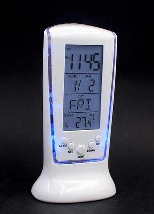 Настільний електронний годинник із температурним будильником і...