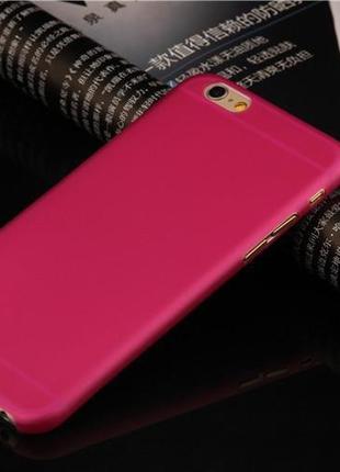 Пластиковый чехол для iPhone 7 розовый - Soft Touch Plastic Ca...