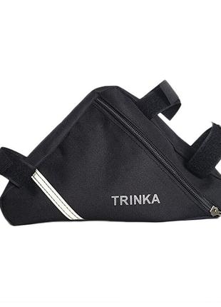 Велосипедная водонепроницаемая треугольная сумка под раму Trinka