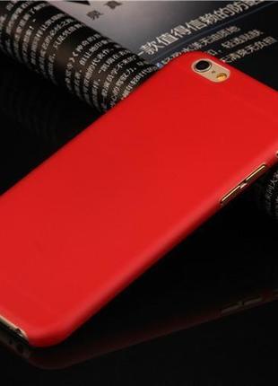 Пластиковый чехол для iPhone 7- Soft Touch Plastic Case Red
