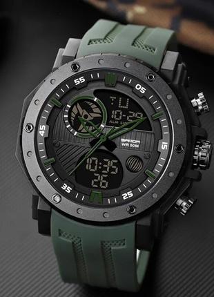 Часы наручные мужские Sanda 6012 Army Green. Часы наручные муж...