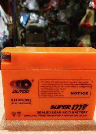 Аккумулятор для скутера Suzuki 2.3 а\ч 12V "OUTDO" GT4B-5 (таб...
