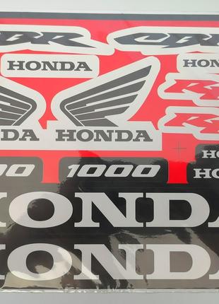 Наклейки на мотоцикл "Honda" 260×170мм 14шт