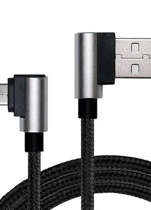 Кабель REAL-EL USB 2.0 Premium AM-microUSB type B 1m черный