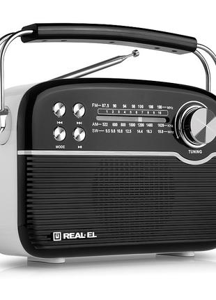 Портативный радиоприемник REAL-EL X-545 black