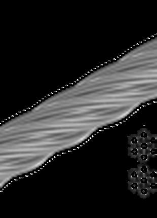 Трос 3мм стальной оцинкованный DIN 3055 (сечение 6х7 с органич...