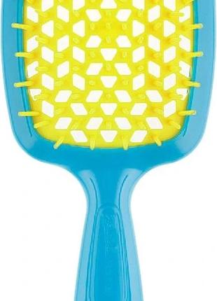 Гребінець SUPER BRUSH Janeke світло-синій з жовтим