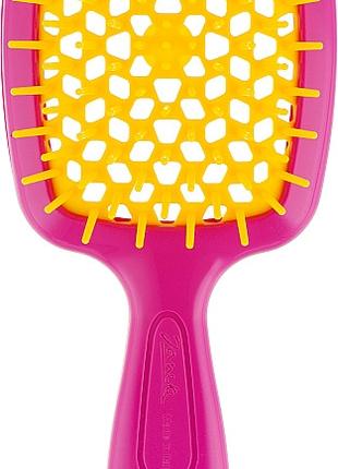 Гребінець SMALL SUPER BRUSH Janeke рожевий з жовтим
