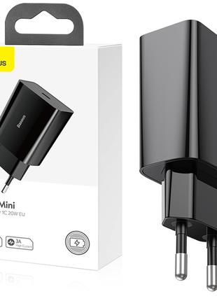 Сетевое зарядное устройство для телефона USB-C Baseus PD 20W 3...