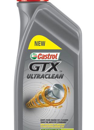 Castrol GTX UltraClean 10W40 полусинтетическое 1л