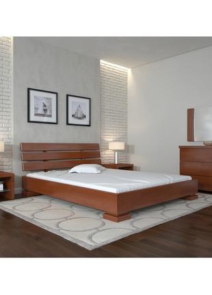 Двуспальне ліжко з натурального дерева Прем'єр (160*200)