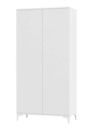 Белый шкаф на ножках Ш2 Picassa ( 1134x2300x550)