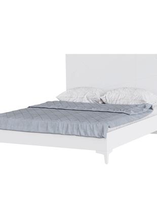 Двуспальная кровать Пикасса ( 160*200 белый супермат мдф )